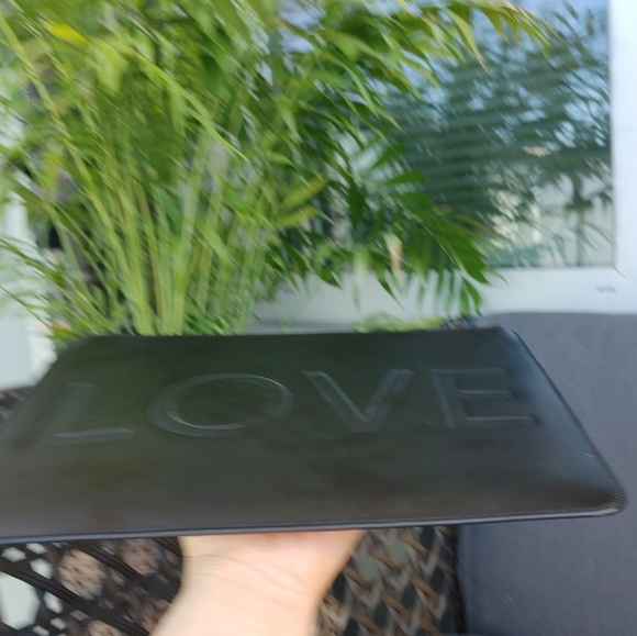 Givenchy Black Leather LOVE Clutch Bag - Picture 9 of 14